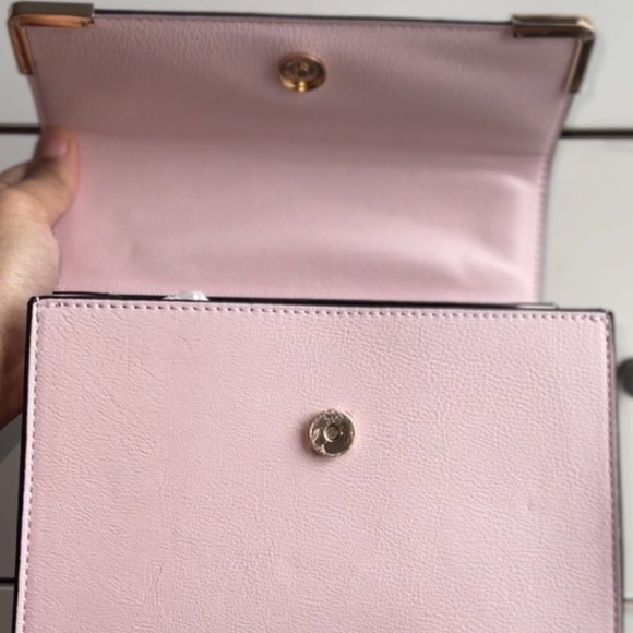 Dune London pink and faux snakeskin-print handbag - Picture 7 of 7